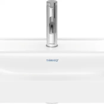 Lavoar Duravit DuraSquare 59x47cm WonderGliss fara preaplin montare pe blat cu capac ceramic pentru ventil inclus alb imagine