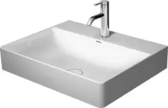 Lavoar Duravit DuraSquare 60x47 cm fara preaplin cu capac ceramic pentru ventil inclus si finisaj suplimentar imagine