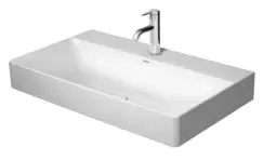 Lavoar Duravit DuraSquare 80x47 cm fara preaplin cu capac ceramic pentru ventil inclus si finisaj suplimentar imagine