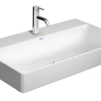 Lavoar Duravit DuraSquare 80x47cm montare pe mobilier WonderGliss alb imagine
