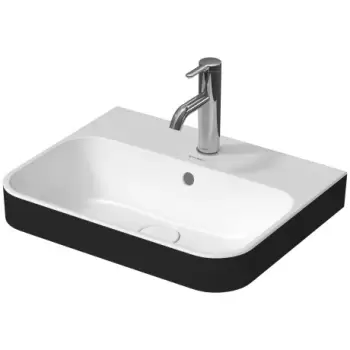 Lavoar Duravit Happy D.2 Plus 50x40cm montare pe mobilier alb-Antracit Mat imagine