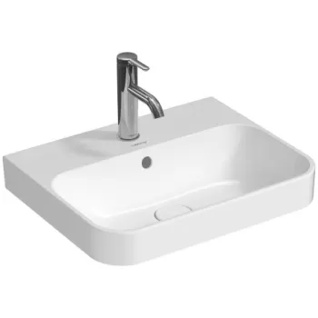Lavoar Duravit Happy D.2 Plus 50x40cm WonderGliss montare pe blat alb imagine