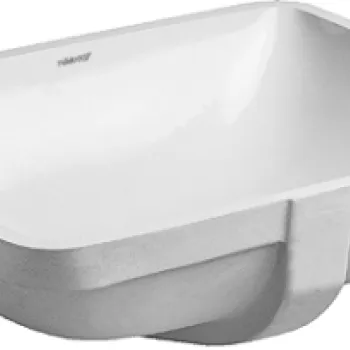 Lavoar Duravit Starck 3 49cm  fara orificiu baterie  montare sub blat imagine