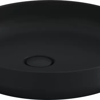 Lavoar Duravit Vitrium 46x46cm montare pe blat fara orificiu baterie fara preaplin antracit satin mat imagine