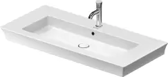 Lavoar Duravit White Tulip 105cm montare pe mobilier ventil ceramic alb imagine