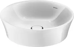 Lavoar Duravit White Tulip 50cm fara preaplin fara orificiu baterie montare pe mobilier ventil ceramic alb imagine