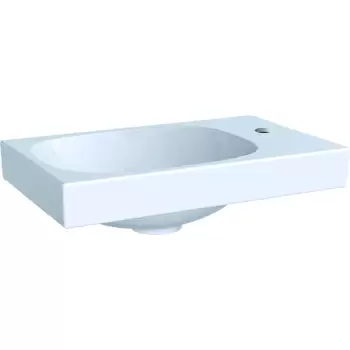 Lavoar Geberit Acanto 40x25cm orificiu baterie dreapta fara preaplin alb imagine