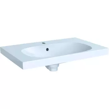 Lavoar Geberit Acanto 75x48.2cm montare pe mobilier alb imagine
