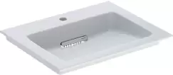Lavoar Geberit ONE Slim 60x48cm montare pe mobilier scurgere speciala alb imagine