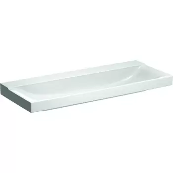 Lavoar Geberit Xeno2 120x48cm fara orificiu baterie fara preaplin montare pe mobilier KeraTect alb imagine