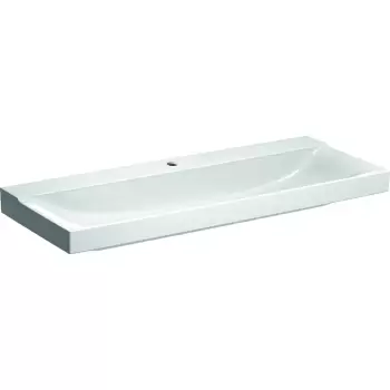 Lavoar Geberit Xeno2 120x48cm fara preaplin montare pe mobilier KeraTect alb imagine