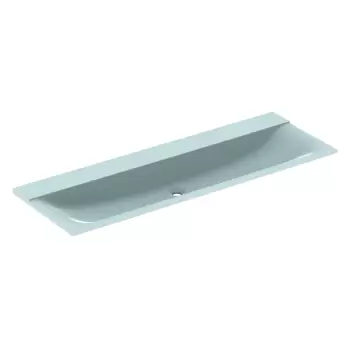 Lavoar Geberit Xeno2 140x48cm fara orificiu baterie fara preaplin montare pe mobilier alb alpin imagine