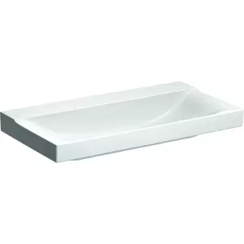Lavoar Geberit Xeno2 90x48cm fara orificiu baterie fara preaplin montare pe mobilier KeraTect alb imagine