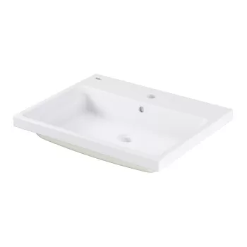 Lavoar Grohe Cube Ceramic 60x49cm montare in blat PureGuard alb imagine