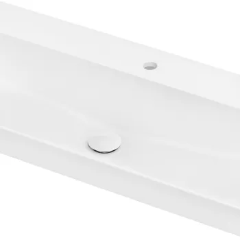 Lavoar Hansgrohe Xelu Q 100x48cm  fara preaplin  montare pe mobilier  SmartClean  alb imagine