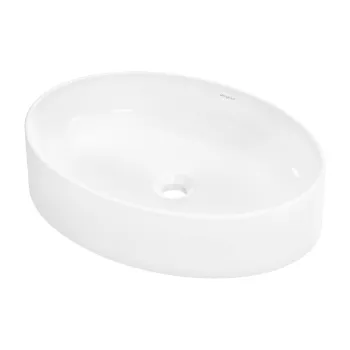 Lavoar oval tip bol Hansgrohe Xuniva D 55x40cm  fara orificiu baterie  fara preaplin  alb imagine