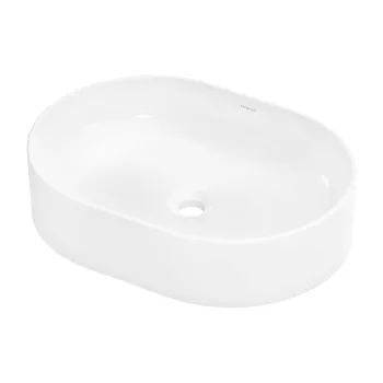 Lavoar oval tip bol Hansgrohe Xuniva U 55x40cm  fara orificiu baterie  fara preaplin  alb imagine