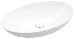 Lavoar oval tip bol Villeroy&Boch Loop&Friends 56x38cm cu preaplin material TitanCeram montare pe blat imagine