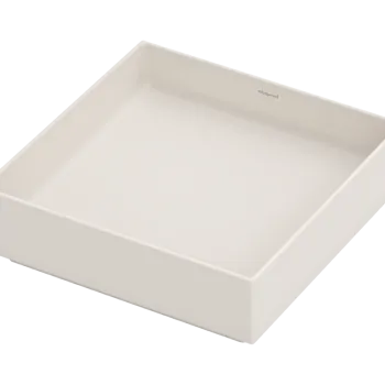 Lavoar patrat tip bol Hansgrohe Xuniva Evo S 40x40cm  fara orificiu baterie  fara preaplin  bej mat imagine
