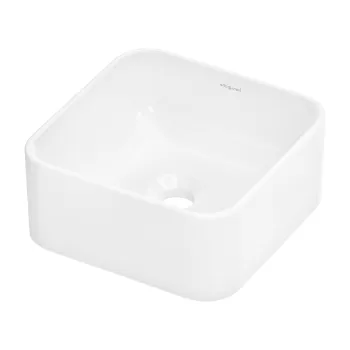 Lavoar patrat tip bol Hansgrohe Xuniva Q 30x30cm  fara orificiu baterie  fara preaplin  alb imagine