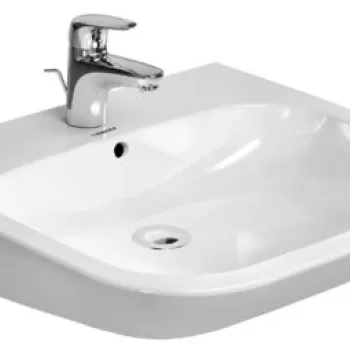 Lavoar pentru persoane cu dizabilitati Duravit D-Code Vital 60x56 cm alb imagine