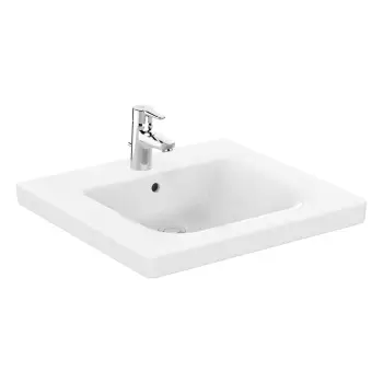 Lavoar pentru persoane cu dizabilitati Ideal Standard Connect Freedom 60x55cm cu preaplin imagine