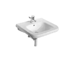 Lavoar pentru persoane cu dizabilitati Ideal Standard Contour 21 55x54 5cm cu orificiu pentru baterie imagine