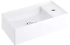 Lavoar Ravak Veda 400 slim cu montare pe mobilier fara orificiu preaplin 40x22cm alb imagine