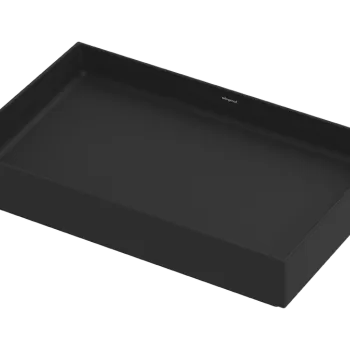 Lavoar rectangular tip bol Hansgrohe Xuniva Evo S 65x40cm  fara orificiu baterie  fara preaplin  negru mat imagine
