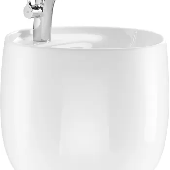Lavoar Roca Beyond 460x470x380mm cu semipedestal integrat alb imagine