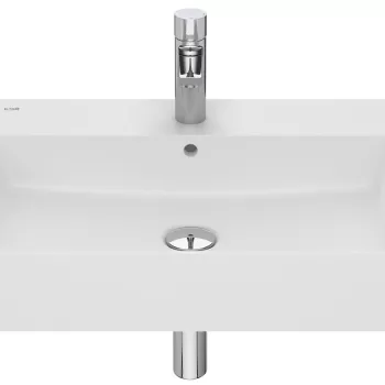 Lavoar Roca Inspira Square 600x490cm montare pe mobilier alb mat imagine