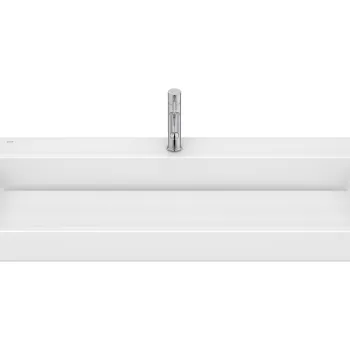 Lavoar Roca Tura 100x43cm fara orificiu preaplin alb imagine
