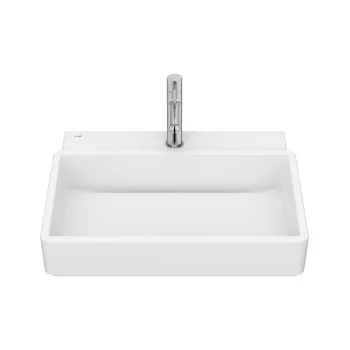 Lavoar Roca Tura 55x43cm fara orificiu preaplin alb mat imagine