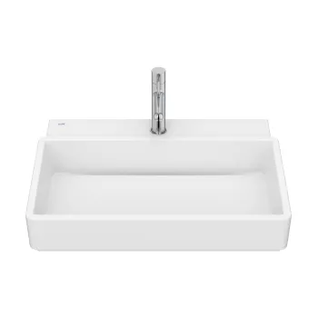 Lavoar Roca Tura 60x43cm fara orificiu preaplin alb mat imagine