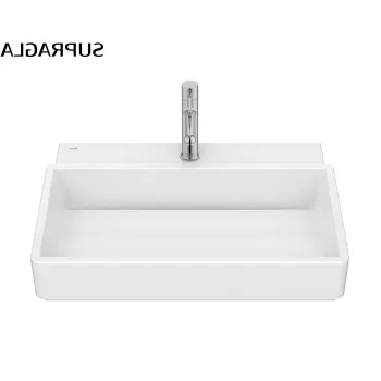 Lavoar Roca Tura 60x43cm fara orificiu preaplin alb Supraglaze imagine
