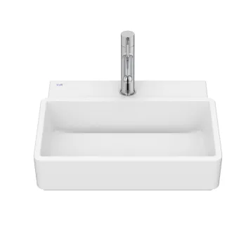 Lavoar Roca Tura Compact 45x36cm fara orificiu preaplin alb mat imagine