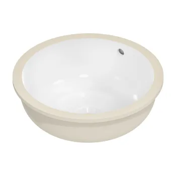 Lavoar rotund Hansgrohe Xuniva S cu montare sub blat  d 35cm  alb imagine