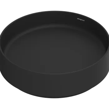 Lavoar rotund tip bol Hansgrohe Xuniva Evo S d 40cm  fara orificiu baterie  fara preaplin  negru mat imagine