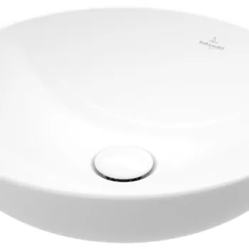 Lavoar rotund tip bol Villeroy&Boch Loop&Friends 42cm cu preaplin material TitanCeram montare pe blat imagine