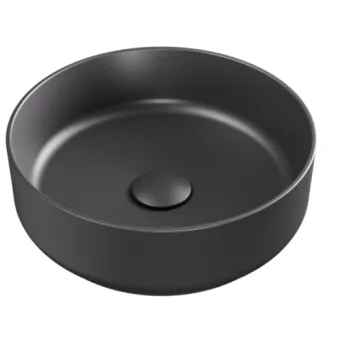 Lavoar tip bol Besco Clea Cera-Line d 34.5cm  fara orificiu baterie  fara preaplin  gri mat imagine