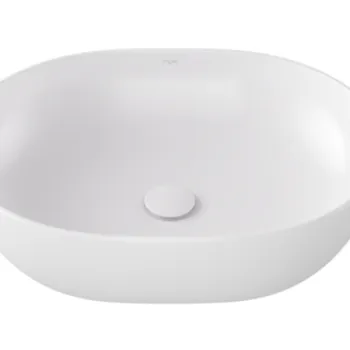 Lavoar tip bol Besco Moya Cera-Line 48.5x35cm  fara orificiu baterie  fara preaplin  alb imagine