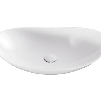 Lavoar tip bol Besco Viya Cera-Line 61.5x36cm  fara orificiu baterie  fara preaplin  alb imagine