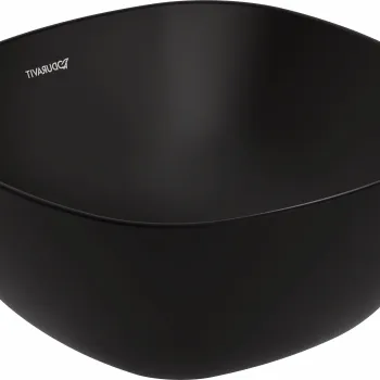 Lavoar tip bol Duravit Aurena 35cm HygieneGlaze Plus include capac ceramic negru mat imagine