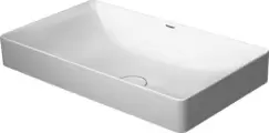 Lavoar tip bol Duravit DuraSquare 60x34.5 cm fara preaplin capac ceramic pentru ventil inclus imagine