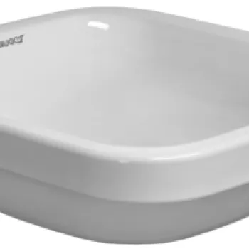 Lavoar tip bol Duravit Durastyle 43x43cm  fara orificiu baterie  fara preaplin  montare pe blat imagine