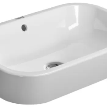 Lavoar tip bol Duravit Happy D.2 60x40cm fara orificiu baterie montare pe blat imagine
