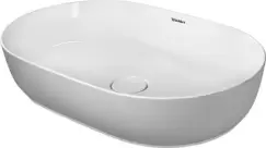 Lavoar tip bol Duravit Luv 60x40cm fara orificiu baterie fara preaplin montare pe blat imagine