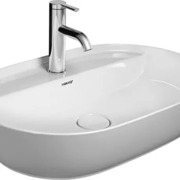 Lavoar tip bol Duravit Luv 60x40cm  fara preaplin  montare pe blat imagine