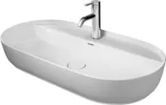 Lavoar tip bol Duravit Luv 80x40cm fara preaplin montare pe blat imagine