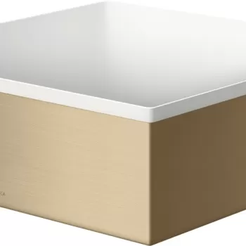 Lavoar tip bol Hansgrohe Axor Suite 28.5x28.5cm cu rama metalica design bronz periat imagine